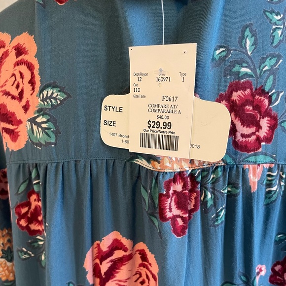 Blue Floral Kimono - Picture 6 of 12